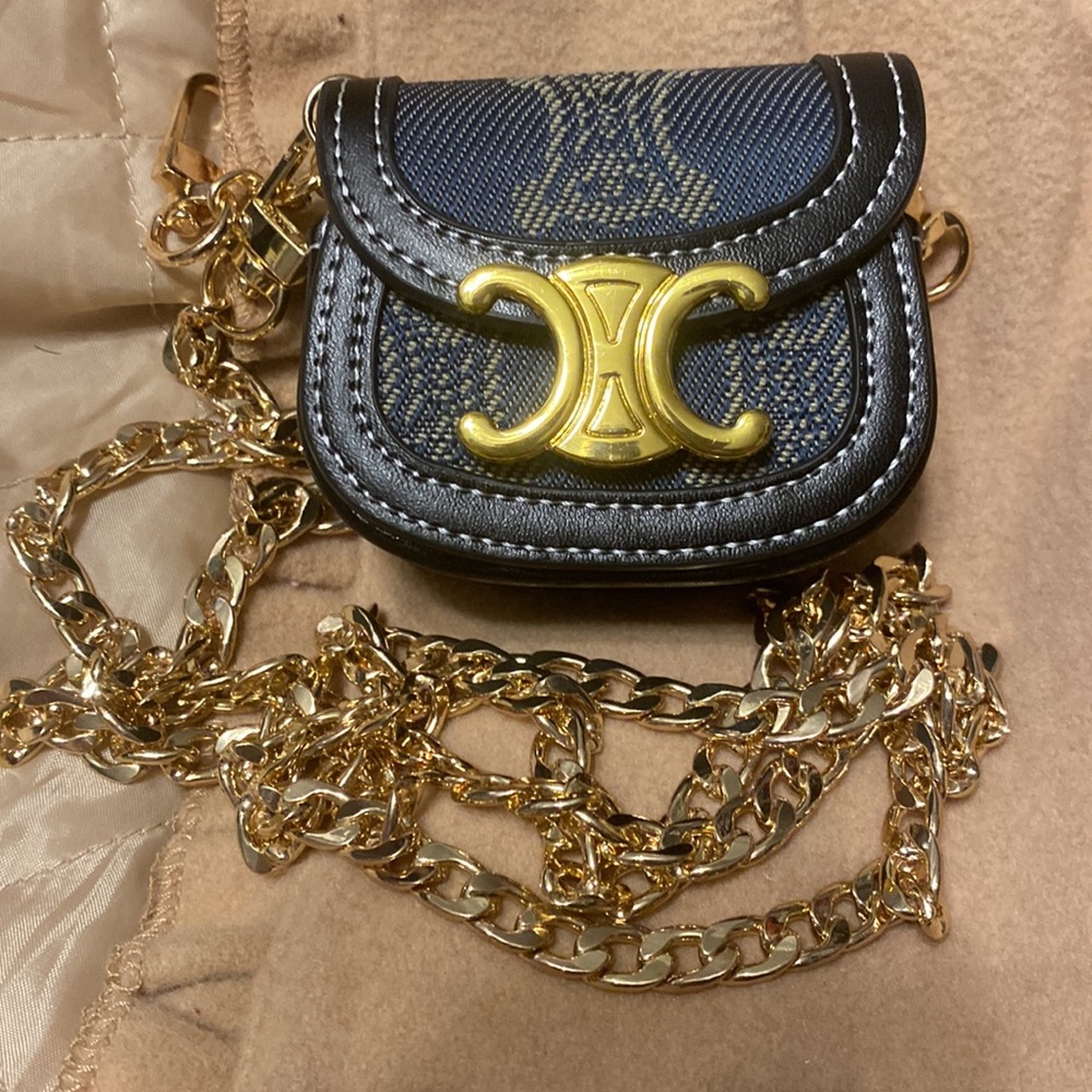 Luxury Mini Crossbody Bag Keychain, Bag Charm or AirPod Holder - Picture 9 of 9